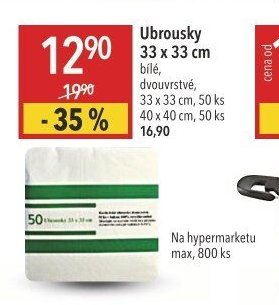 Ubrousky 33 x 33 cm