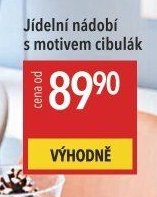 Jídelní nádobí s motivem cibulák