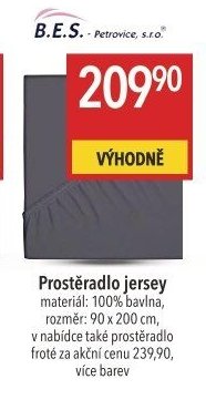 Prostěradlo jersey