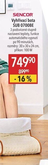 Sencor Vyhřívací bota SUB 0700BE