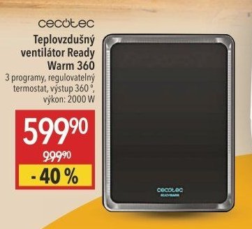 Cecotec Teplovzdušný ventilátor Ready Warm 360