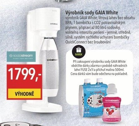 Výrobník sody GAIA White