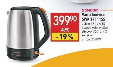 Sencor Varná konvice SWK 17111SS
