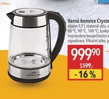 Varná konvice Crystela Digi 7153 90000