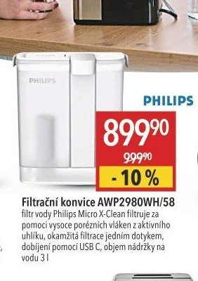 Filtrační konvice PHILIPS AWP2980WH/58