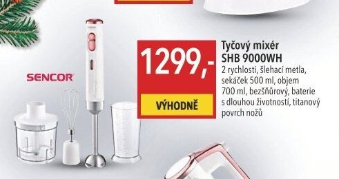 Sencor Tyčový mixér SHB 9000WH
