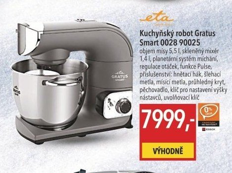 Eta Kuchyňský robot Gratus Smart 0028 90025
