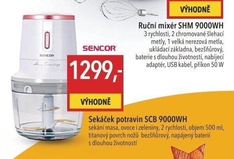 Sencor Sekáček potravin SCB 9000WH