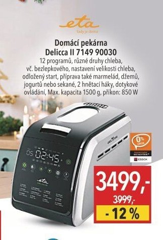 Domácí pekárna Delicca II 7149 90030