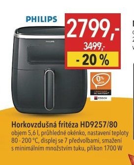 Horkovzdušná fritéza HD9257/80