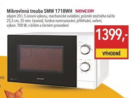 Mikrovlnná trouba SMW 1718WH