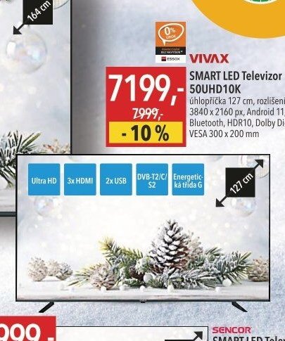 VIVAX SMART LED Televizor 50UHD10K