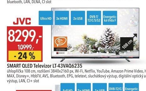 JVC SMART QLED Televizor LT-43VAQ6235