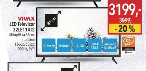 VIVAX LED Televizor 32LE114T2