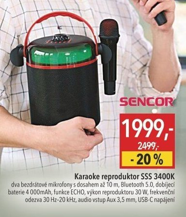 Karaoke reproduktor SSS 3400K