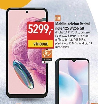 Mobilní telefon Redmi note 12S 8/256 GB