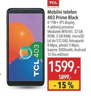 Mobilní telefon 403 Prime Black