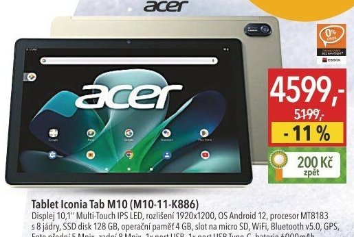 Tablet ACER Iconia Tab M10 (M10-11-K886)