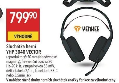 Sluchátka herní YHP 3040 VECTOR