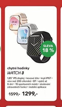 chytré hodinky WATCH 3