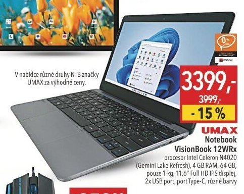 UMAX Notebook VisionBook 12WRx