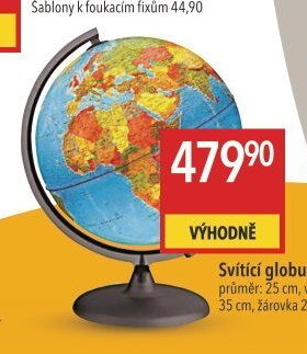 Svítící globus Orion
