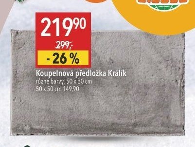 Koupelnová předložka Králík