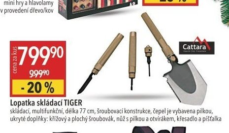 Lopatka skládací TIGER