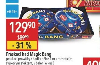 Práskací had Magic Bang