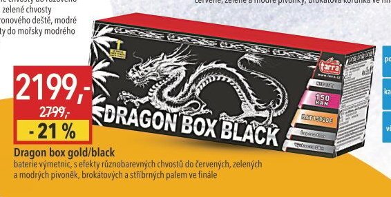 Dragon box gold/black