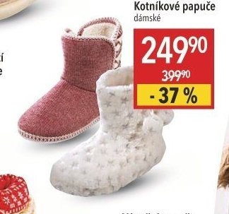 Kotníkové papuče dámské