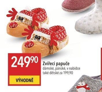 Zvířecí papuče