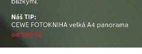 CEWE FOTOKNIHA velká A4 panorama