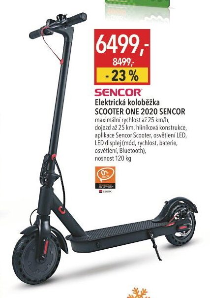 Elektrická koloběžka SCOOTER ONE 2020 SENCOR