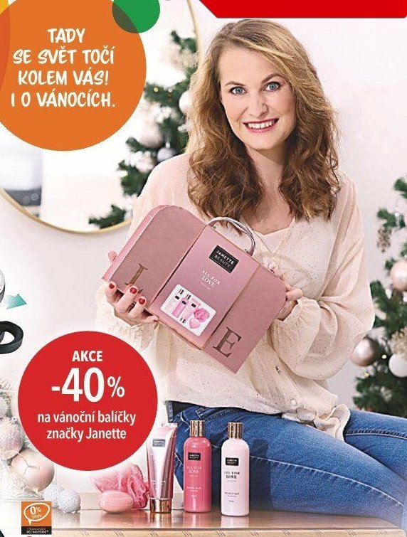 Vánoční balíčky značky Janette