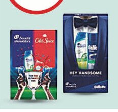 Vánoční balíčky značky Head&Shoulders a Old Spice