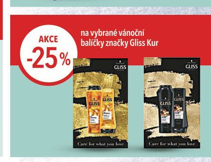 Gliss Kur vánoční balíčky