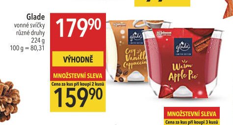 Glade vonné svíčky 224g