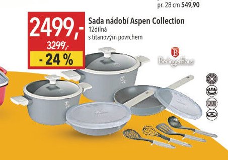 Sada nádobí Aspen Collection 12dílná