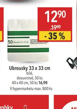 Ubrousky 33 x 33 cm