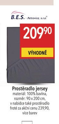 Prostěradlo jersey