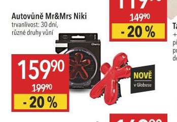 Autovůně Mr&Mrs Niki