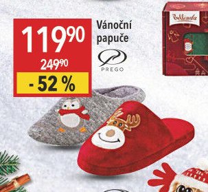Vánoční papuče