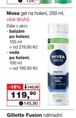 Nivea gel na holení