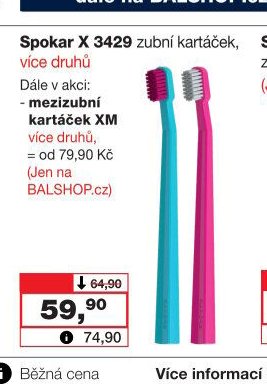 Spokar X 3429 zubní kartáček