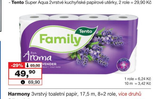 Tento 2vrstvý toaletní papír
