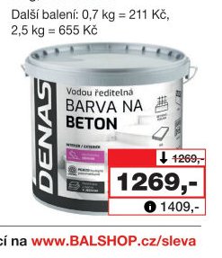 DENAS na beton Exteriér/interiér