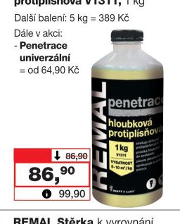 REMAL penetrace hloubková protiplísňová V1311, 1 kg