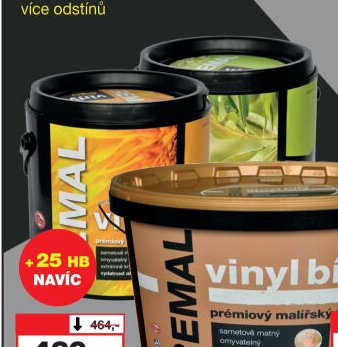 REMAL Vinyl Color Mat prémiová tónovaná malířská barva, 3,2 kg