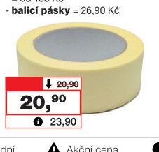 Mako papírová třídenní malířská zakrývací páska, 50 mm x 19 m